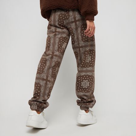 Small Signature Relaxed Fit Cuffed Paisley Sweatpants 