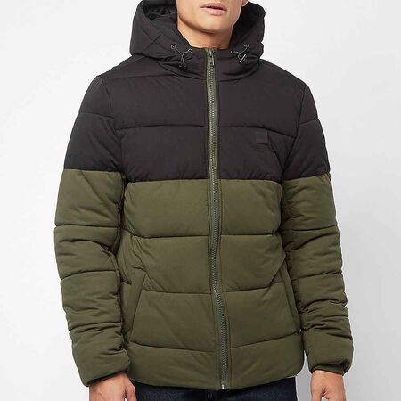 Hooded 2-Tone Puffer Jacket