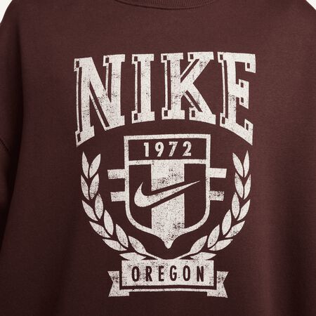 Sportswear Oversized Fleece Crew-Neck Sweatshirt