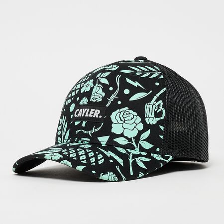 WL Statement Leaves N Wires Curved Trucker Cap