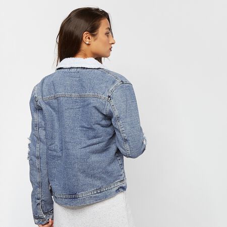 Denim Jacket With Sherpa Linings