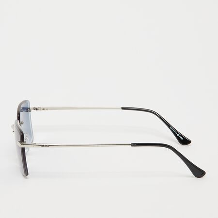 Transparente Rahmenlose Sonnenbrille - silber, blau 