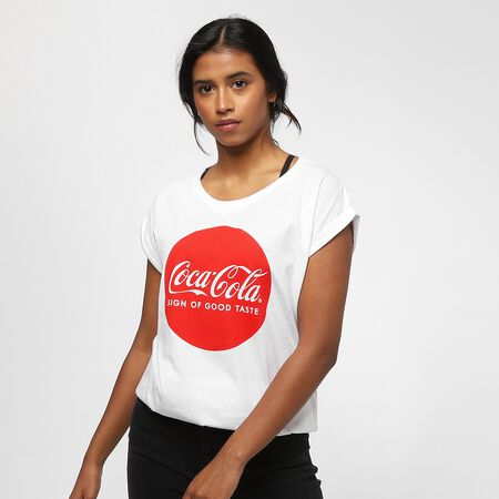 Ladies Coca Cola Round Logo Tee 