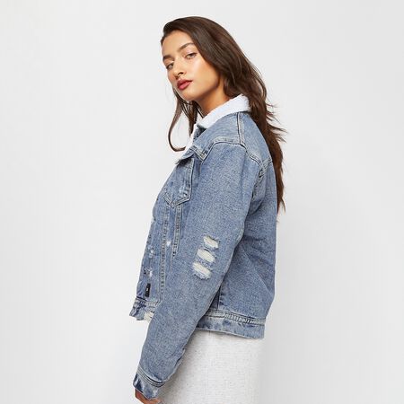 Denim Jacket With Sherpa Linings