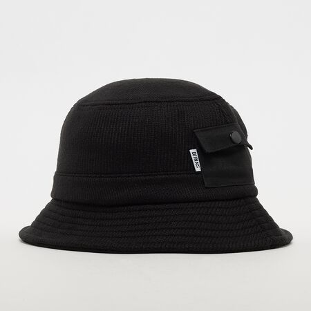 Bucket Hat R/L Knit-blk