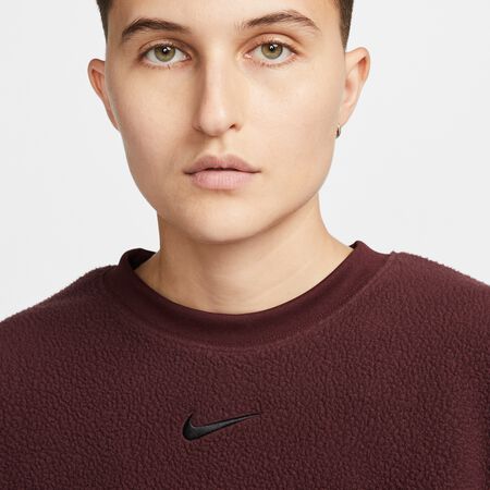 Sportswear Plush Mod Crop Crew-Neck Sweatshirt